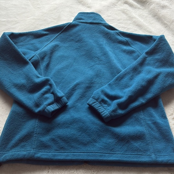 Columbia Full Zip Fleece Jacket | Teal Blue | Cozy Outdoor Layer | Size Large - Picture 6 of 8